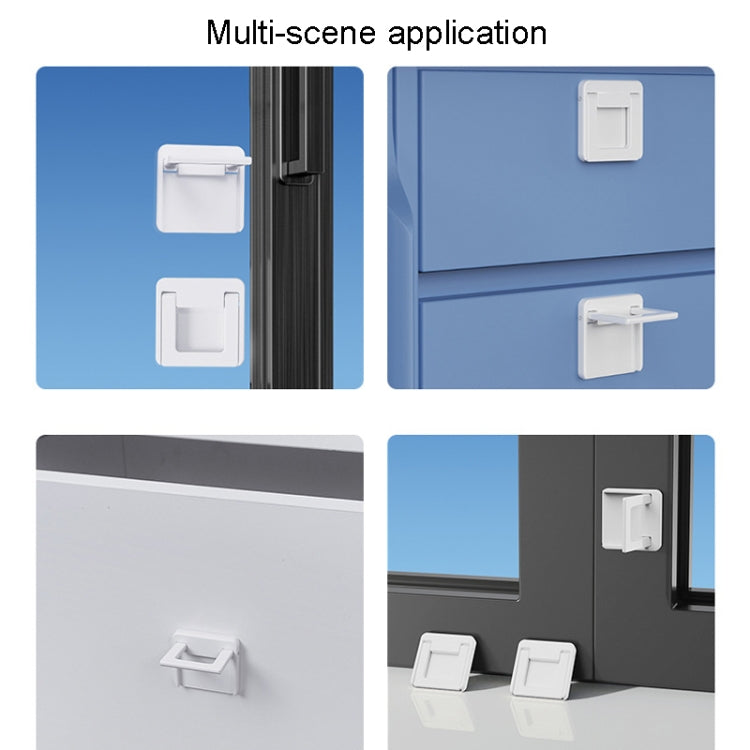 Children Protective Window Lock Flat Movement Doors Drawers Lock Cabinet Door Handle, FS36