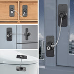 Multifunctional Children Window Safety Lock With Key Refrigerator Cabinet Lock Dual Purpose Limator, FQ8