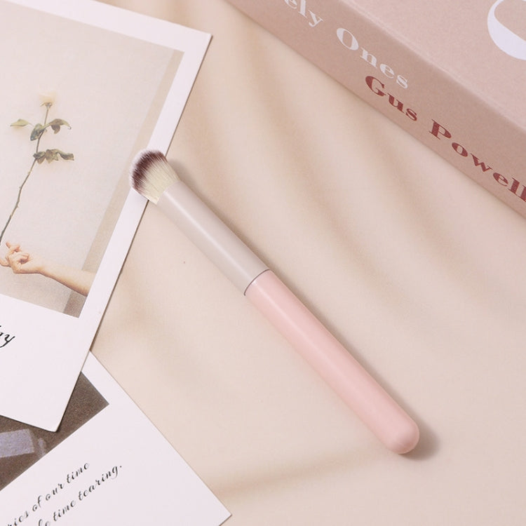 Tragbarer Concealer-Pinsel für Nass- und Trockenanwendung, multifunktionales Beauty-Tool, 3-teiliges Set, Pilzform, diagonale Form, runde Kopfform