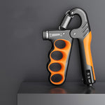 5-100kg Adjustable Hand Grip Strengthener Arm Muscle Exerciser, Electronic Counter Orange, Electronic Counter Red, Electronic Counter Gray, Mechanical Counter Orange, Mechanical Counter Red, Mechanical Counter Gray