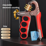 5-100kg Adjustable Hand Grip Strengthener Arm Muscle Exerciser, Electronic Counter Orange, Electronic Counter Red, Electronic Counter Gray, Mechanical Counter Orange, Mechanical Counter Red, Mechanical Counter Gray