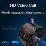 LOKMAT Appllp 3 Max 2.02-Inch Plug Card 4G Call Waterproof Sport Smart Watch With SOS