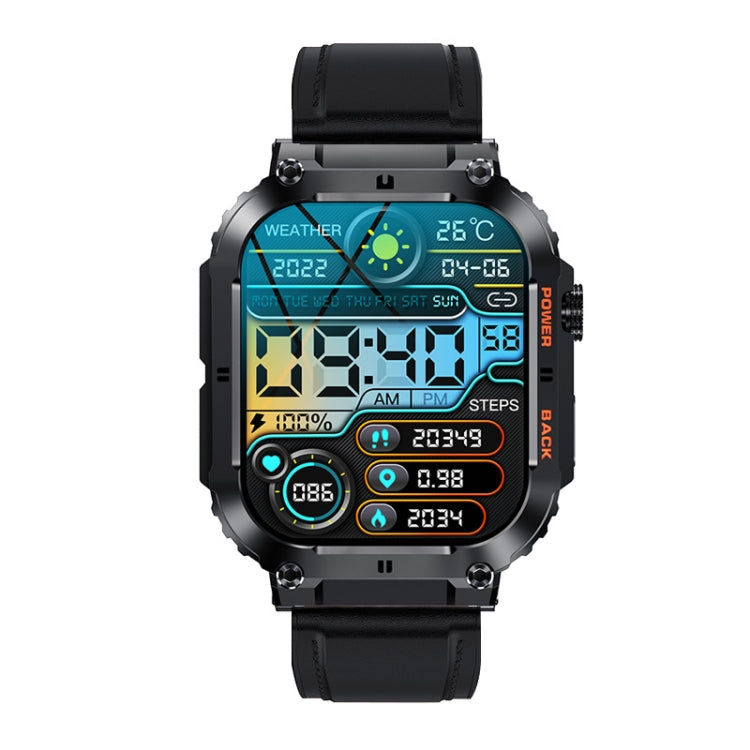 K57 Pro 1,96 Zoll Bluetooth-Smartwatch mit Anruf-, Musik- und Wetterfunktion sowie wasserdichter Anzeige