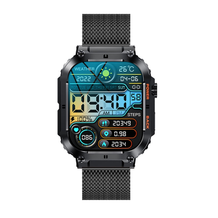 K57 Pro 1,96 Zoll Bluetooth-Smartwatch mit Anruf-, Musik- und Wetterfunktion sowie wasserdichter Anzeige