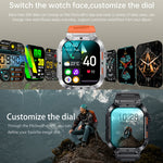 K57 Pro 1,96 Zoll Bluetooth-Smartwatch mit Anruf-, Musik- und Wetterfunktion sowie wasserdichter Anzeige