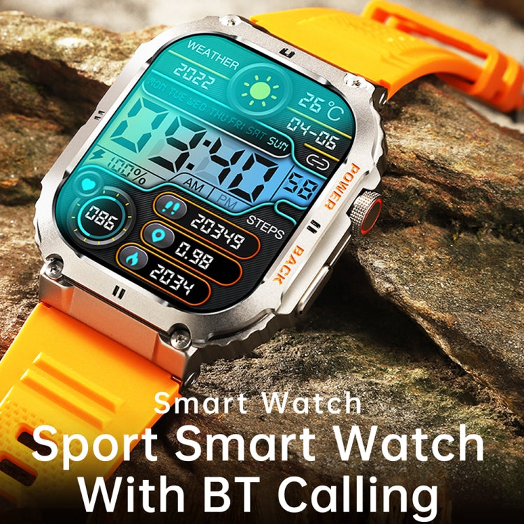 K57 Pro 1,96 Zoll Bluetooth-Smartwatch mit Anruf-, Musik- und Wetterfunktion sowie wasserdichter Anzeige