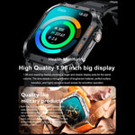 K57 Pro 1,96 Zoll Bluetooth-Smartwatch mit Anruf-, Musik- und Wetterfunktion sowie wasserdichter Anzeige