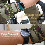 K57 Pro 1,96 Zoll Bluetooth-Smartwatch mit Anruf-, Musik- und Wetterfunktion sowie wasserdichter Anzeige