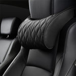 Car Seat Memory Foam Support Cushion, Black Headrest