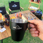 مجموعة أكواب قهوة معزولة حرارياً من الفولاذ المقاوم للصدأ 304 للتخييم الخارجي COOL CAMP CF-519، 4 في 1
