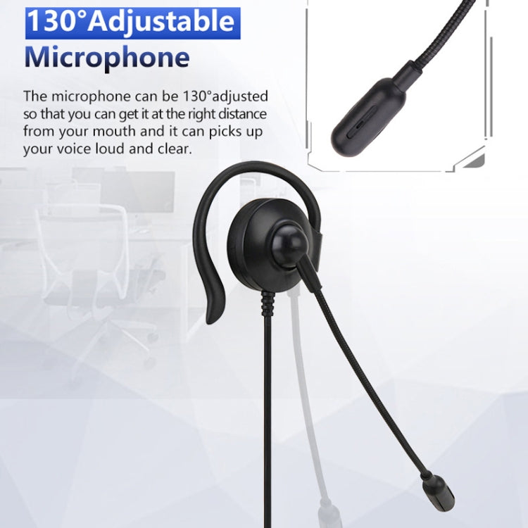 سماعة رأس سلكية SOYTO SY227 مع خط تحكم USB وفصل، خطاف أذن أحادي الجانب، 3.5 مم