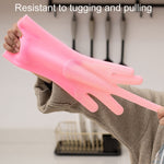 Kitchen Silicone Dishwash Gloves Male And Female Household Chores Cleaning Mitts, 160g