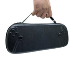 For Sony PlayStation Portal Hard Shell Case Portable Storage Bag, PU Cross Line, Oxford Cloth 1680D