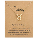 Zodiac Signs Necklace Electroplate Alloy Short Chain Jewelry, Aries Golden, Cancer Golden, Libra Golden, Virgo Golden, Leo Golden, Aquarius Golden, Pisces Golden, Taurus Golden, Capricorn Golden, Sagittarius Golden, Scorpio Golden, Gemini Golden       ...