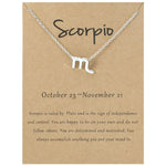 Zodiac Signs Necklace Electroplate Alloy Short Chain Jewelry, Aries Golden, Cancer Golden, Libra Golden, Virgo Golden, Leo Golden, Aquarius Golden, Pisces Golden, Taurus Golden, Capricorn Golden, Sagittarius Golden, Scorpio Golden, Gemini Golden       ...