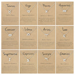 Zodiac Signs Necklace Electroplate Alloy Short Chain Jewelry, Aries Golden, Cancer Golden, Libra Golden, Virgo Golden, Leo Golden, Aquarius Golden, Pisces Golden, Taurus Golden, Capricorn Golden, Sagittarius Golden, Scorpio Golden, Gemini Golden       ...