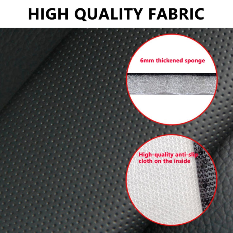 Skin Feeling Car Leather Seat Belt Cover Shoulder Pads, 6.5x23cm