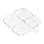 Multipurpose Quad Compartment Side Dish Kitchen Storage Spice Tray