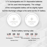 شاحن عالمي لبطارية زر LIR2032/2450 بجهد 4.2 فولت، RSC-X2-2 أبيض، RSC-X2-2 أسود