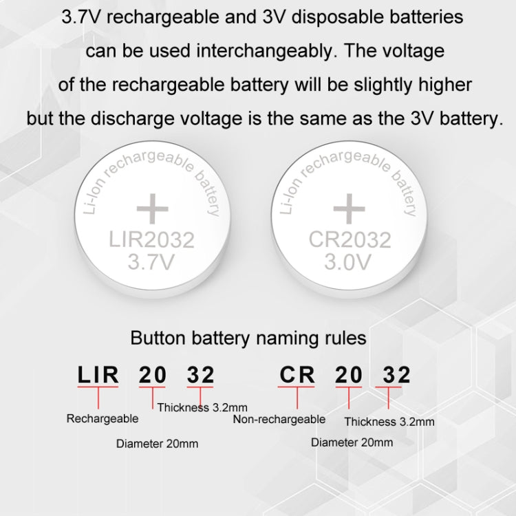 شاحن عالمي لبطارية زر LIR2032/2450 بجهد 4.2 فولت، RSC-X2-2 أبيض، RSC-X2-2 أسود