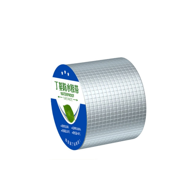 1.2mm Thickness Butyl Waterproof Tape Self-Adhesive Aluminum Foil Tape, 5cm x 5m, 10cm x 5m, 15cm x 5m, 20cm x 5m, 5cm x 10m, 10cm x 10m