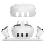 For Meta Quest 3 PC Protective Shell, 7 In 1 (Glitter Transparent), 7 In 1 (Glitter Transparent Blue), 7 In 1 (Glitter Transparent Red), Single Shell (Glitter Transparent), Single Shell (Glitter Transparent Blue), Single Shell (Glitter Transparent Red)...