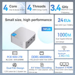 T8Plus Alder Lake-N100 4K Dual Band WIFI Bluetooth Office Game Portable Mini PC, 8G 128G US Plug, 8G 128G EU Plug, 8G 128G UK Plug, 8G 256G EU Plug, 8G 256G US Plug, 8G 256G UK Plug, 8G 512G EU Plug, 8G 512G US Plug, 8G 512G UK Plug, 16G 128G US Plug  ...