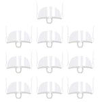 10pcs /Bag Recyclable Transparent Restaurant Mask Chef Anti-fog And Anti-Spittle Plastic Masks