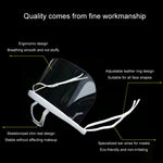 10pcs /Bag Recyclable Transparent Restaurant Mask Chef Anti-fog And Anti-Spittle Plastic Masks