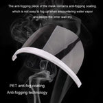 10pcs /Bag Recyclable Transparent Restaurant Mask Chef Anti-fog And Anti-Spittle Plastic Masks