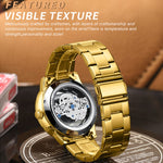 BINBOND B3030 Embossed Dragon Luminous Waterproof Quartz Watch, Full-gold Gold, Full-gold Black, Full-gold White, Black Steel-Black, White Steel-Black, White Steel-White, Brown Leather-Full-gold-Gold, Brown Leather-Full-gold-Black                      ...