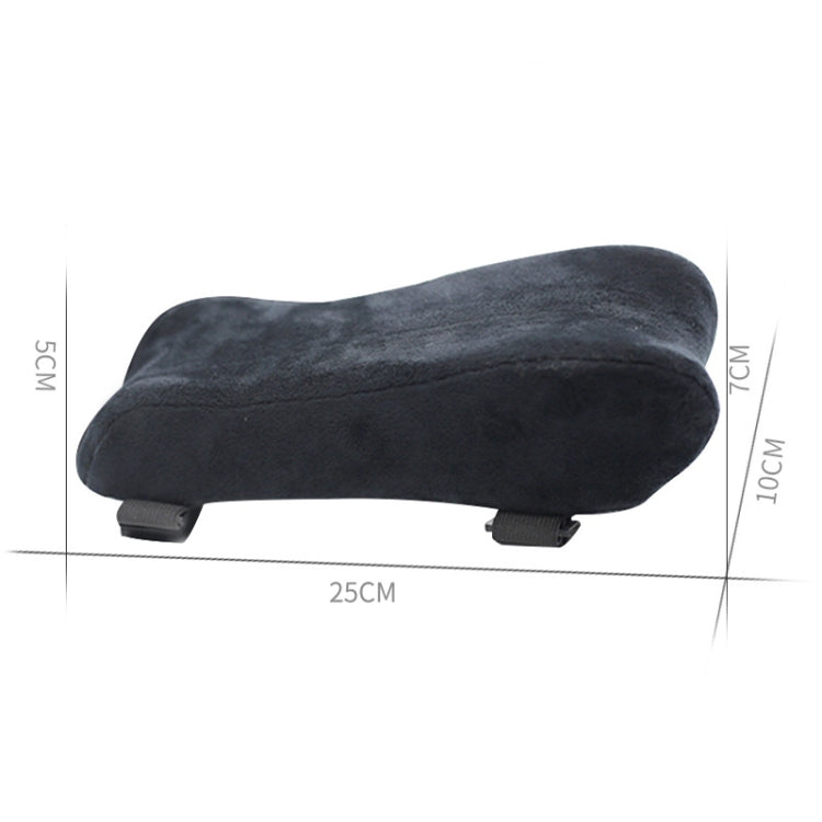 Curve Three-dimensional Support Memory Foam Office Chair Armrest Pad, Black, Gel Grid, Grid, Gray Grid, Gray