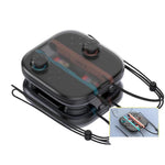 For Nintendo Switch 2 Joy-Con Crystal Storage Case Organizer Anti-Scratch Travel Box With 2 Game Card Slots, Handle case Clear White, Handle case Clear Black