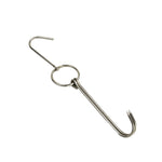 Stainless Steel Double Ring Duck Cooker Hanger Outdoor Barbecue Hanging Hook Stand, 3 Centi Small Ring 23cm, 3 Centi Small Wax Ring 24.5cm, 3 Centi Large Wax Ring 33cm, 3 Centi Medium Wax Ring 29cm, 4 Centi  Steel Thick Short 24cm                      ...