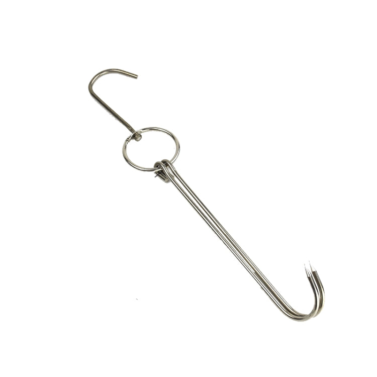 Stainless Steel Double Ring Duck Cooker Hanger Outdoor Barbecue Hanging Hook Stand, 3 Centi Small Ring 23cm, 3 Centi Small Wax Ring 24.5cm, 3 Centi Large Wax Ring 33cm, 3 Centi Medium Wax Ring 29cm, 4 Centi  Steel Thick Short 24cm                      ...