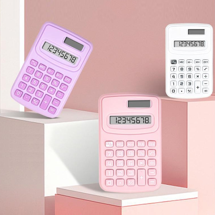 Small Solid Color Calculator Dormitory Student Office Exam Tool