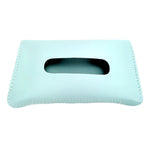 Car Armrest Box Sun Visor Hanging Leather Tissue Box, Black, Pink, Blue, Beige