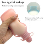 150ml Reusable Silicone Baby Food Pouches Refillable Squeeze Storage Containers, 150ml  Blue, 150ml Pink, 150ml Beige