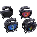 DV-800 G-shaped Colorful Atmosphere Light Flashlight Solar Wireless Bluetooth Speaker