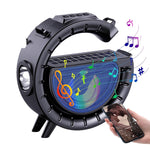 DV-800 G-shaped Colorful Atmosphere Light Flashlight Solar Wireless Bluetooth Speaker