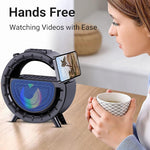 DV-800 G-shaped Colorful Atmosphere Light Flashlight Solar Wireless Bluetooth Speaker