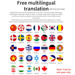 40 Languages Instant Real-Time Translation Smart Wireless BT5.0 Translation Earphone, Support 40 Languages (White), Support 40 Languages (Black)