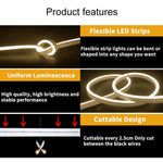 LIXINCORDA 2m 5V USB Touch Control LED Light Strip Flexible Neon Silicone Soft Strip, USB Touch Control (Pink), USB Touch Control (Warm White), USB Touch Control (Blue)