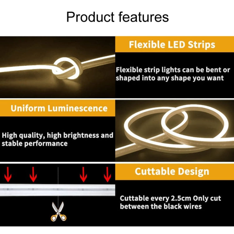 LIXINCORDA 2m 5V USB Touch Control LED Light Strip Flexible Neon Silicone Soft Strip, USB Touch Control (Pink), USB Touch Control (Warm White), USB Touch Control (Blue)