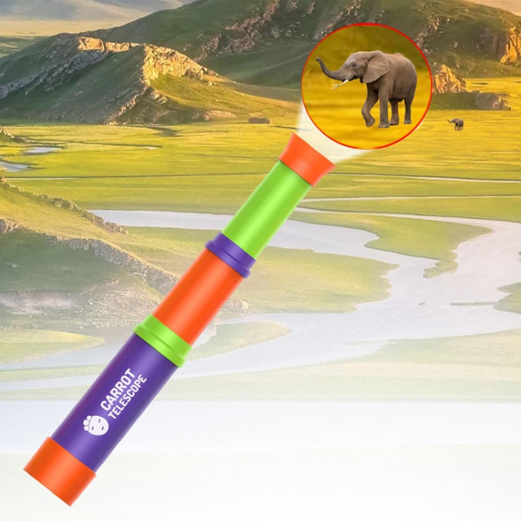 8X HD Radish Telescope Retractable Focusing Children Science Education Toys