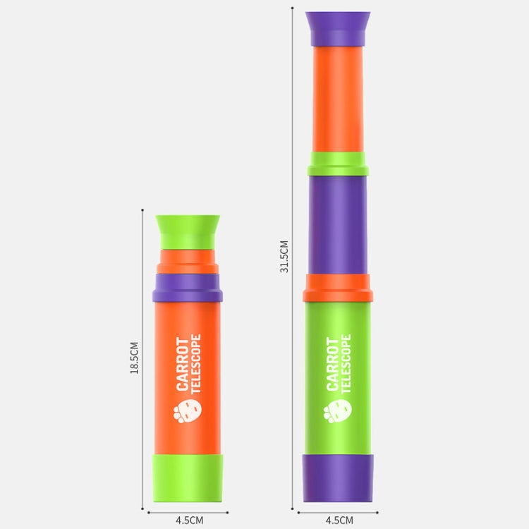 8X HD Radish Telescope Retractable Focusing Children Science Education Toys