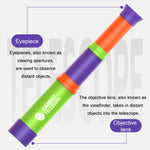 8X HD Radish Telescope Retractable Focusing Children Science Education Toys