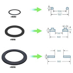 For Intex Pool Plunger Valves O-Ring Rubber 25076RP Washer Ring Kit, 6pcs /Set, 2pcs 10745, 2pcs 10262, 2pcs 10255