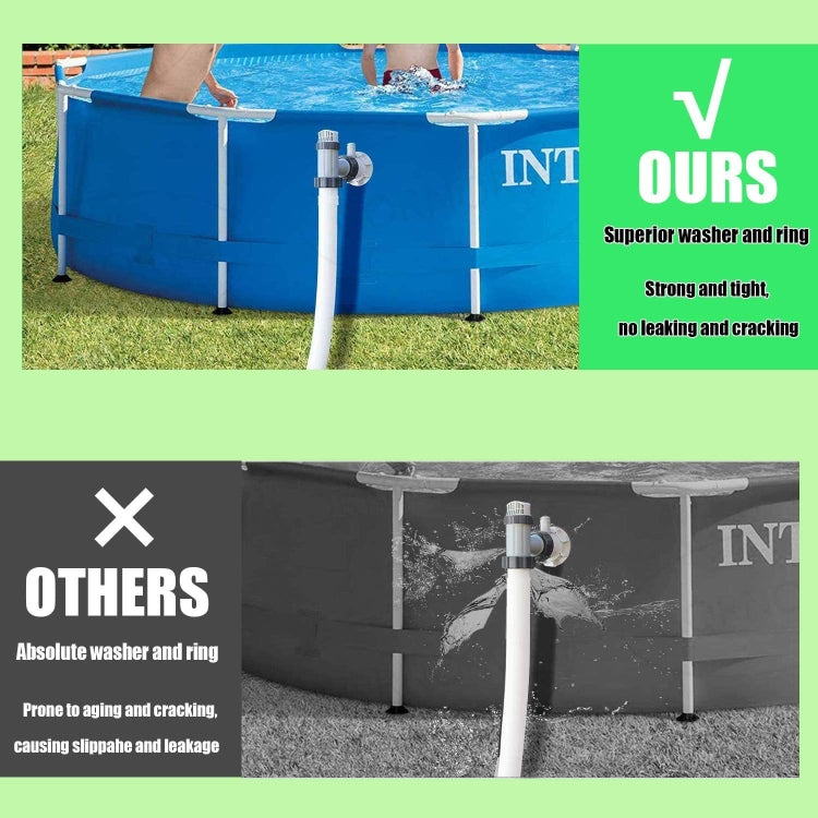 For Intex Pool Plunger Valves O-Ring Rubber 25076RP Washer Ring Kit, 6pcs /Set, 2pcs 10745, 2pcs 10262, 2pcs 10255