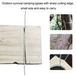 Stainless Steel Hand-pulled Wire Saw Rope Outdoor Camping Survival Equipment Saw, Orange 70cm, Black 70cm, Black 63cm, Orange 63cm